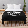 Plush blanket with 2 tone and the specials inspired design