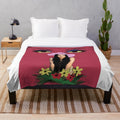 Retro plush blanket featuring the cult classic "She Loved Men to Death" film