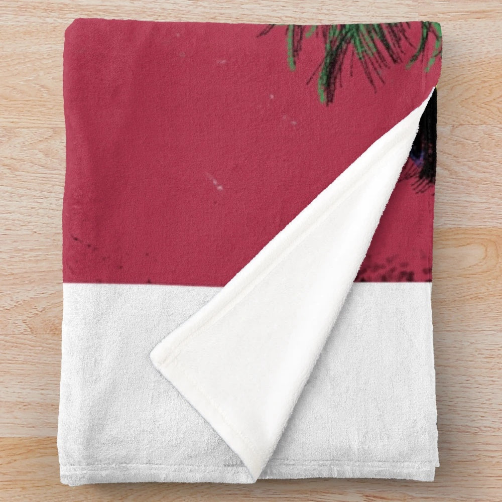 Retro plush blanket featuring the cult classic "She Loved Men to Death" film