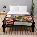 Plush blanket featuring the iconic monster from the classic 1953 film The Beast from 20,000 Fathoms