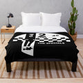 Retro plush blanket featuring classic 45 record design inspired by The Specials and 2 Tone music