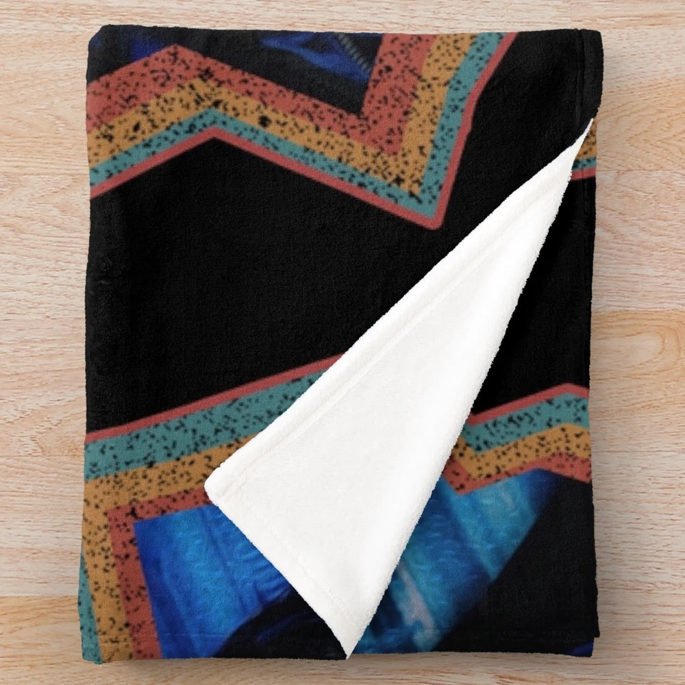 Mark Lee NCT inspired colorful retro oil painting design plush blanket