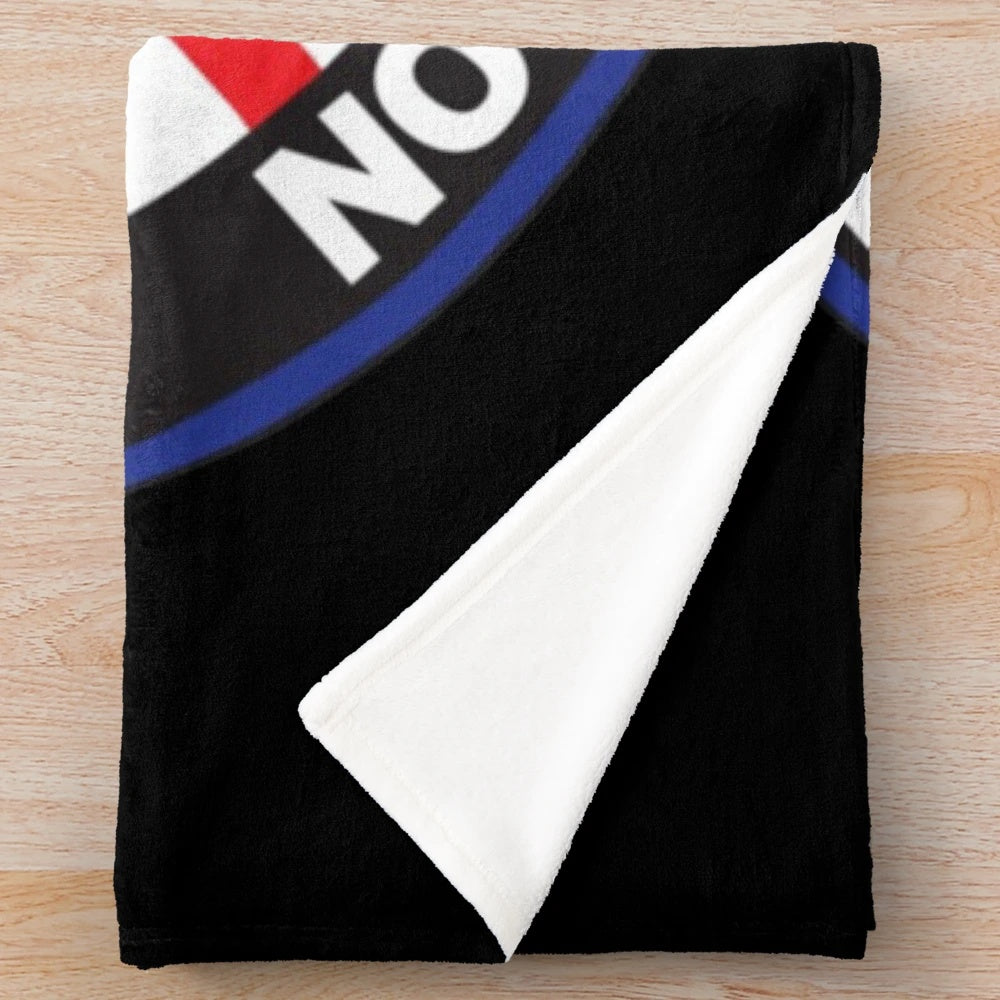 Retro plush blanket featuring the Rangers football club design