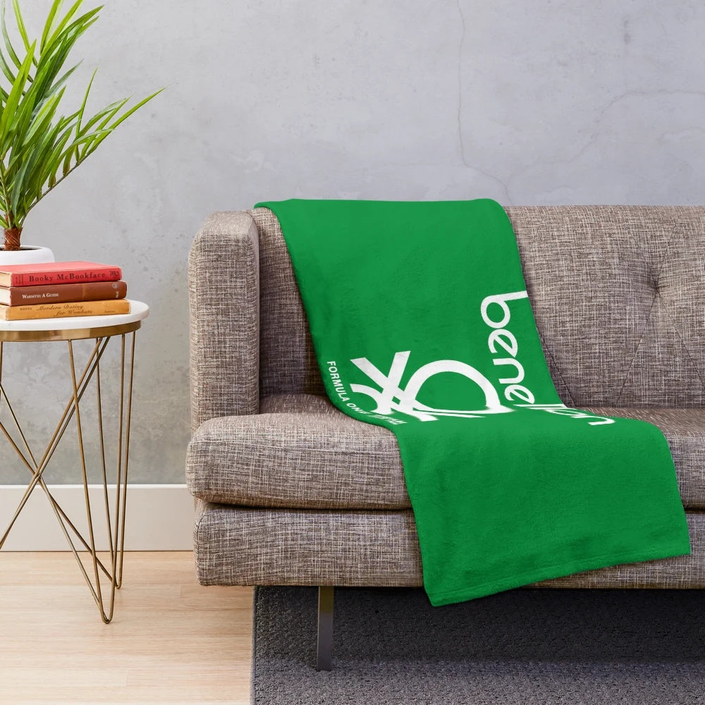 Retro Benetton Formula 1 80s Collection Plush Blanket