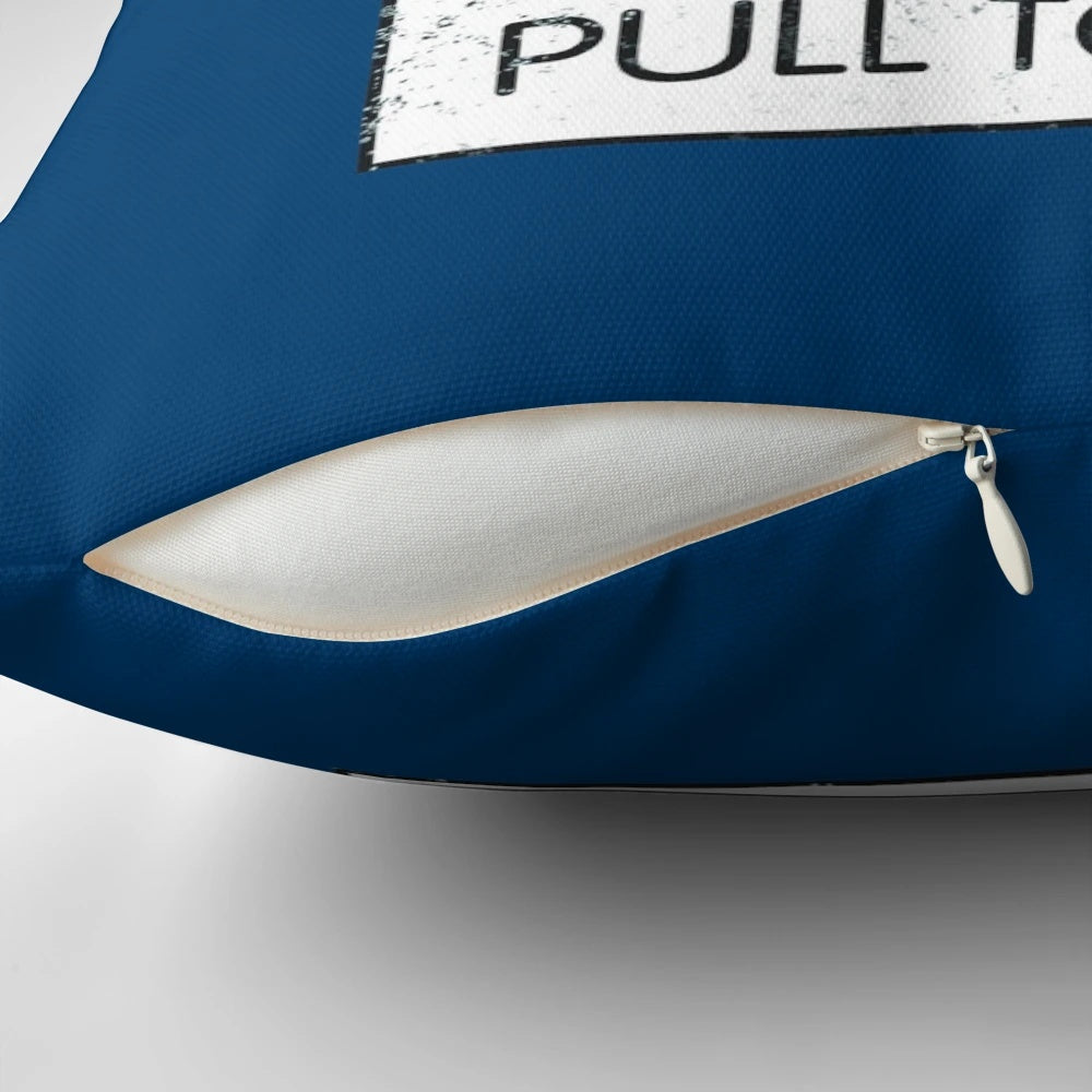 Retro police telephone pillow with iconic TARDIS design, perfect for Doctor Who fans