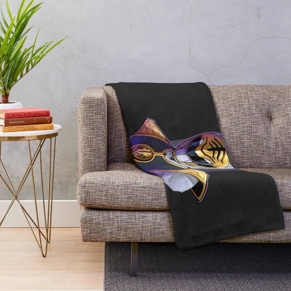 Power Rangers White Ranger plush blanket