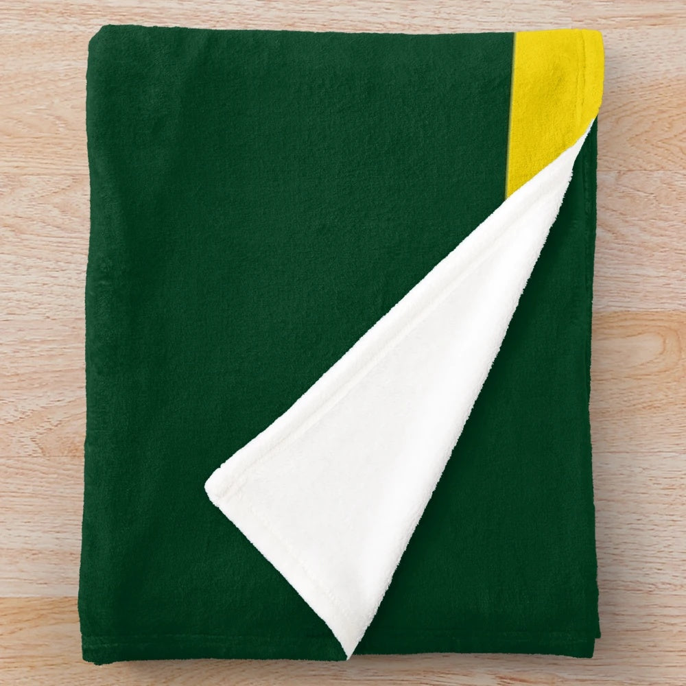 Plush racing-inspired blanket with stripes and Lotus styling