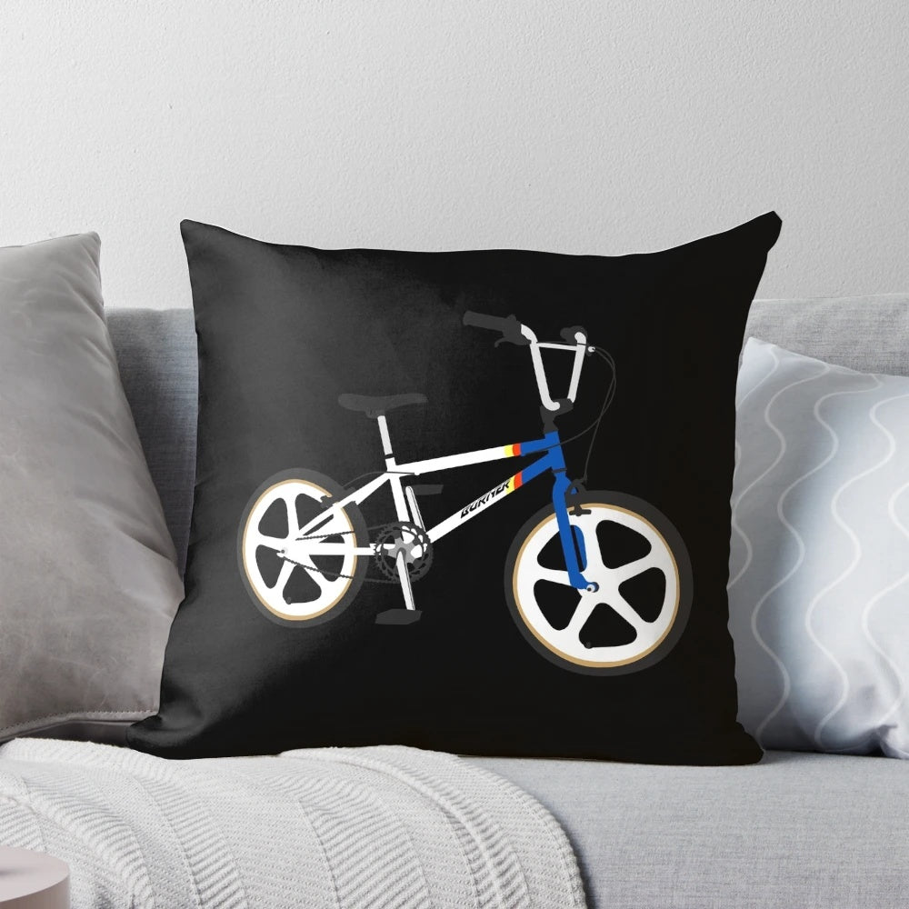 Retro Raleigh Burner Bike Pillow - Nostalgic 80s Inspired BMX Cushion