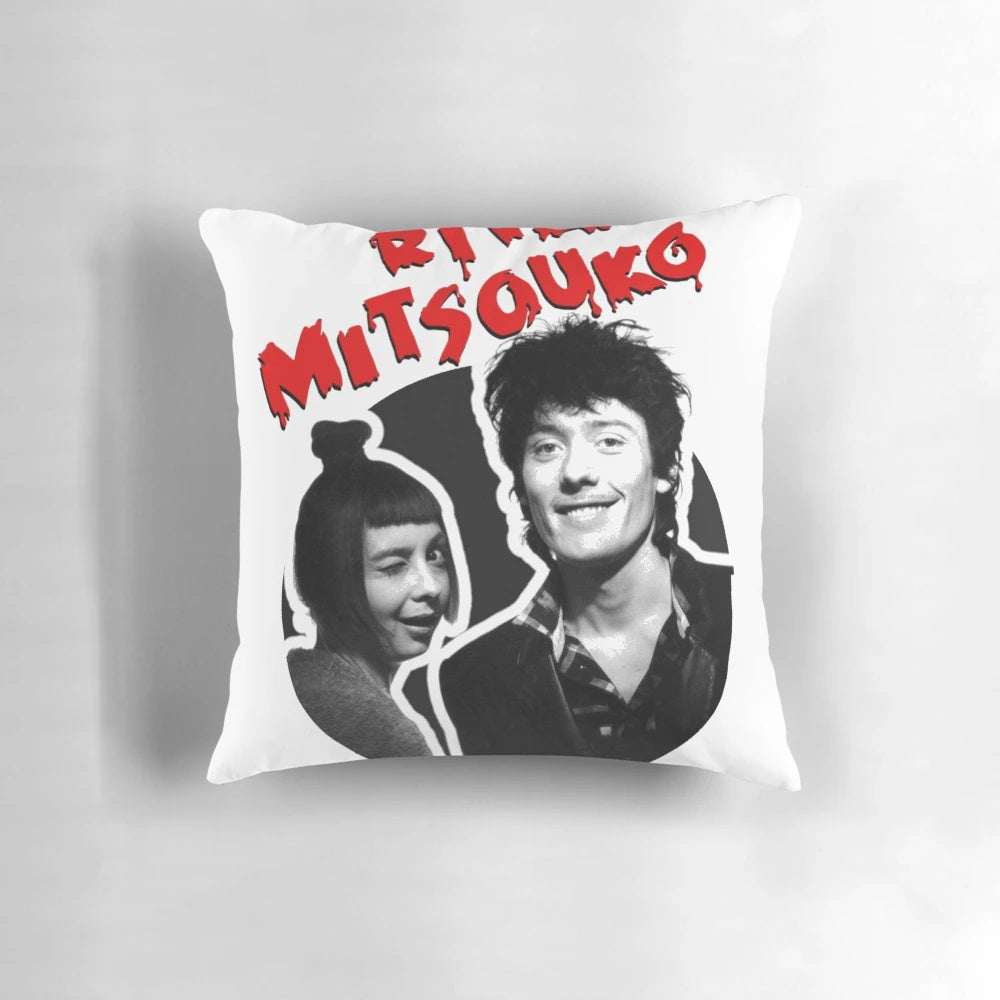 Rita Mitsouko punk rock inspired pillow with alternative music design