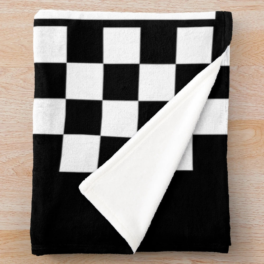 Retro Rude Boy Plush Blanket with Ska, Punk, and Pop Art Inspired Design