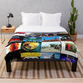 Plush blanket featuring the album cover art of the classic rock band Rush