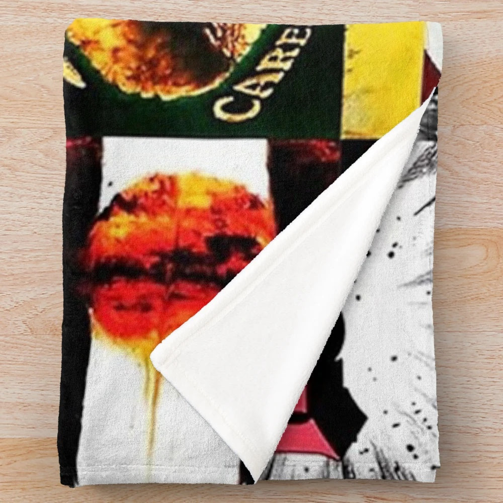 Plush blanket featuring the album cover art of the classic rock band Rush