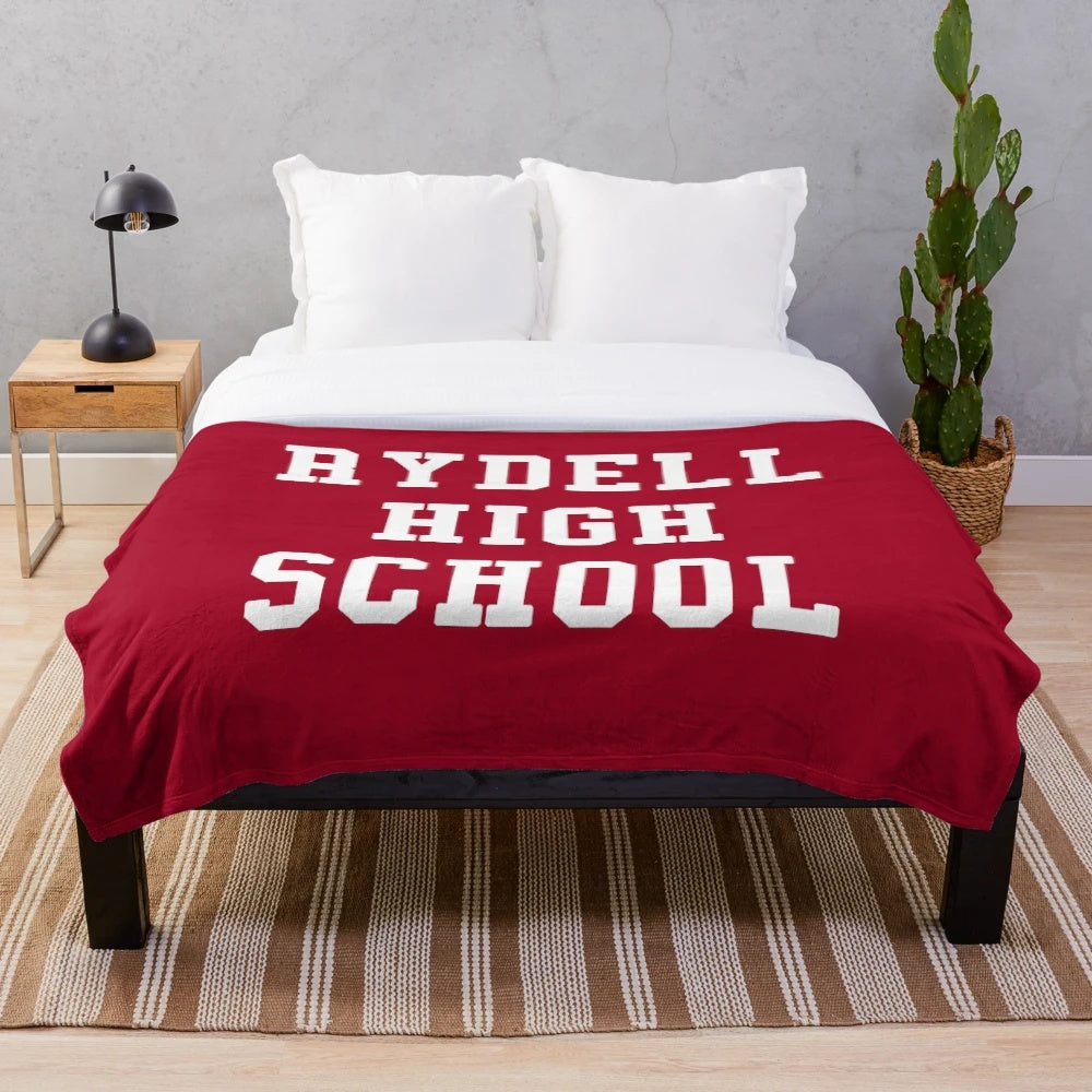 Rydell High School inspired retro plush blanket