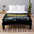Retro Back to the Future inspired plush blanket