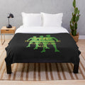 Retro sci-fi plush blanket featuring "The Incredible Shrinking Man