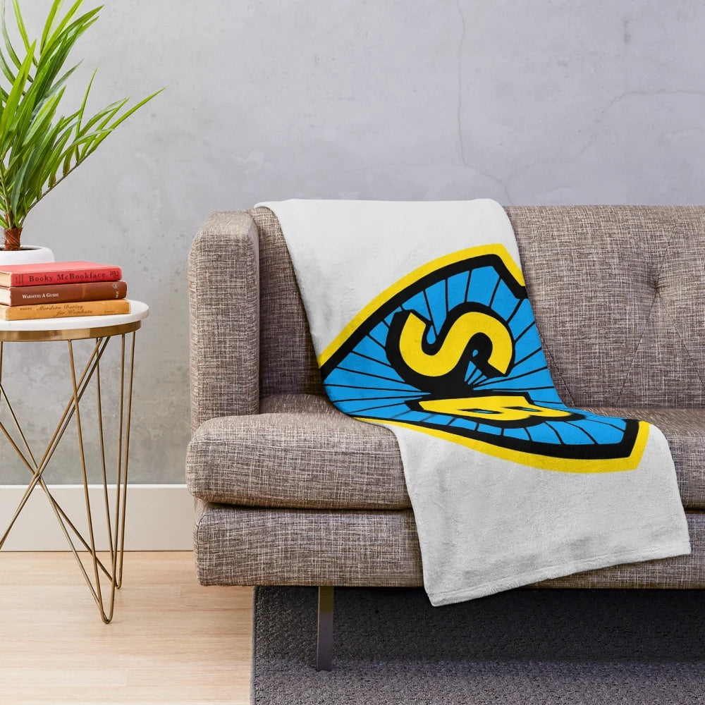 Shaw Brothers inspired plush blanket featuring classic martial arts movie logo