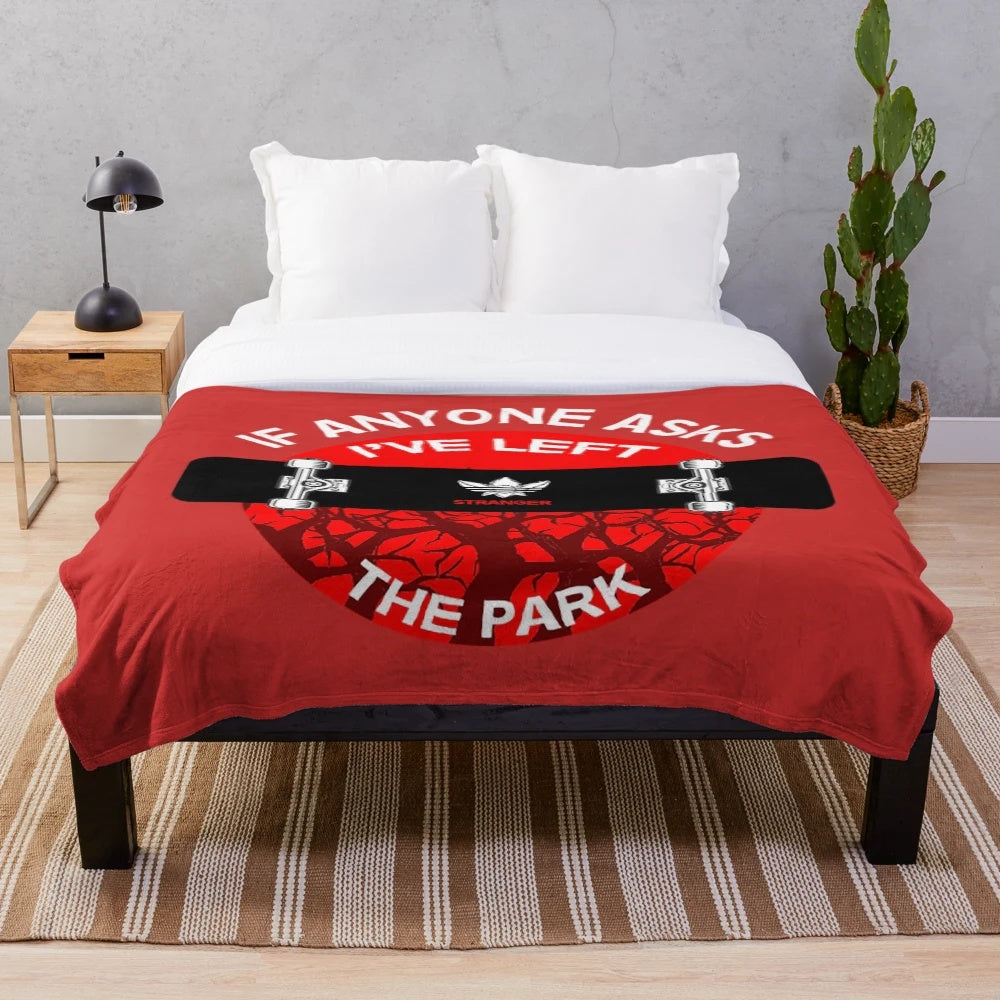 Retro Skateboard Plush Blanket