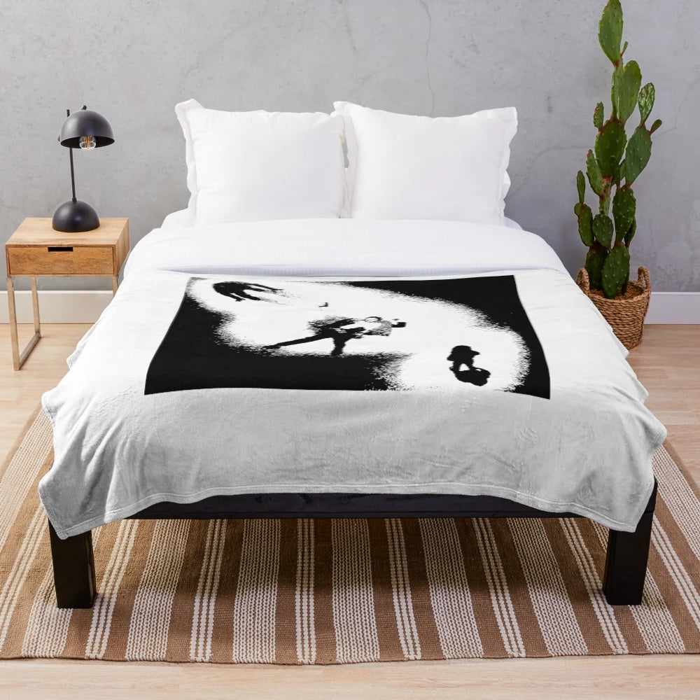 Soft, cozy plush blanket featuring the iconic Slint band logo and album artwork