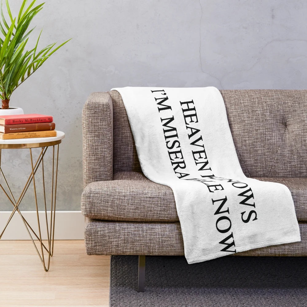 Cozy plush blanket featuring The Smiths' iconic minimalist design
