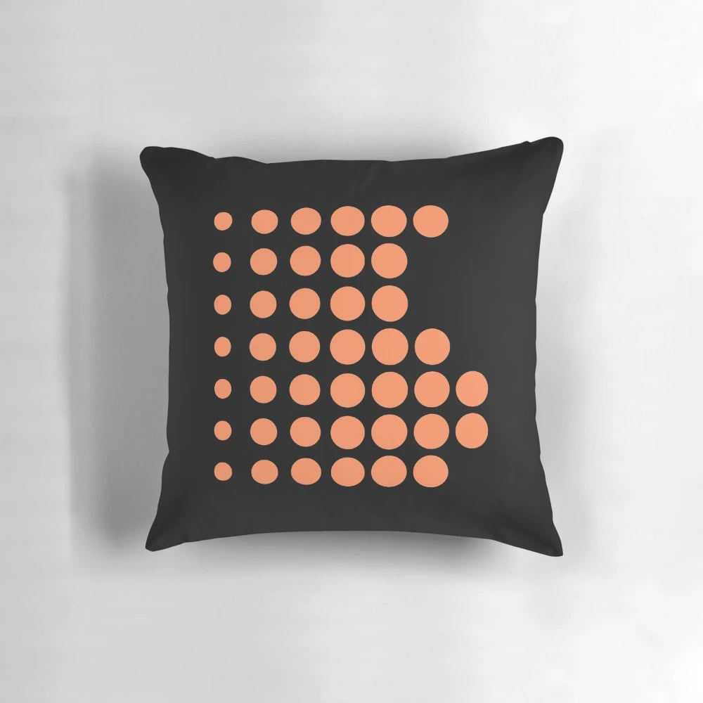 A colorful pillow featuring the iconic Sony Walkman logo, evoking nostalgia for vintage electronics.