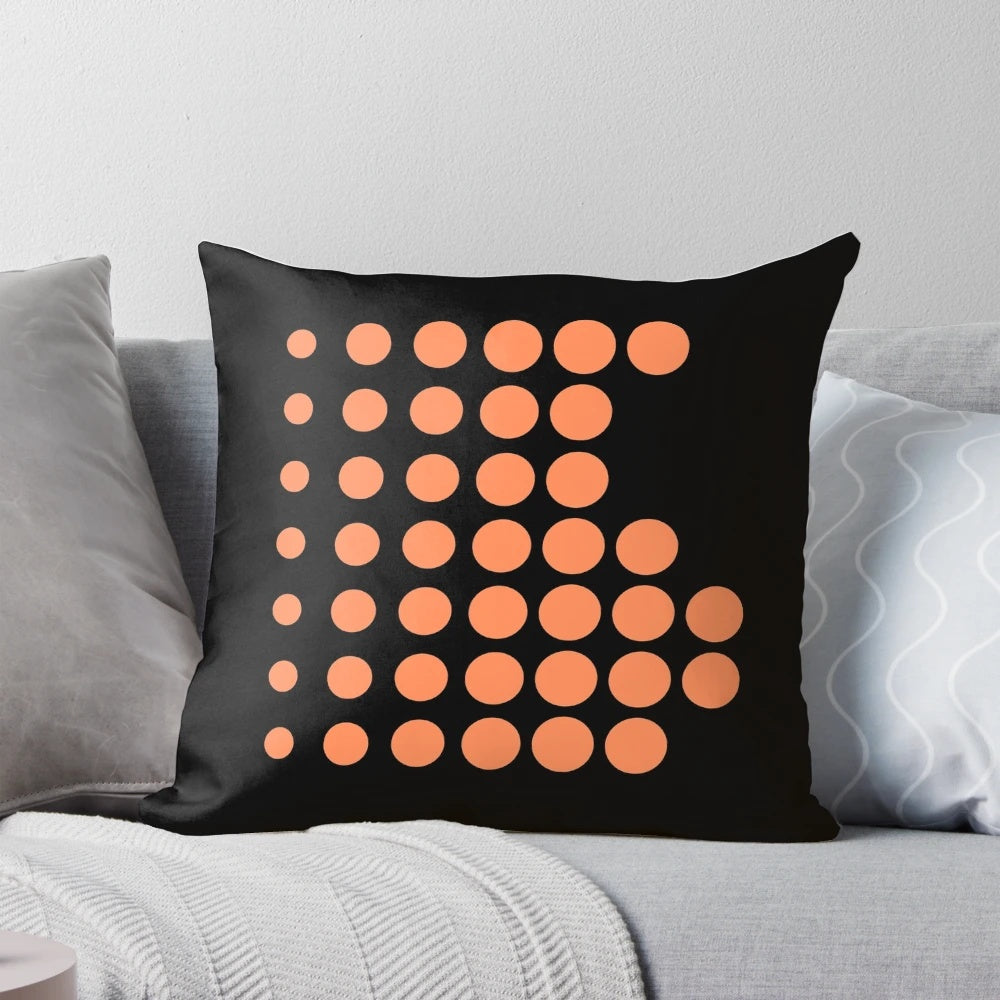 A colorful pillow featuring the iconic Sony Walkman logo, evoking nostalgia for vintage electronics.