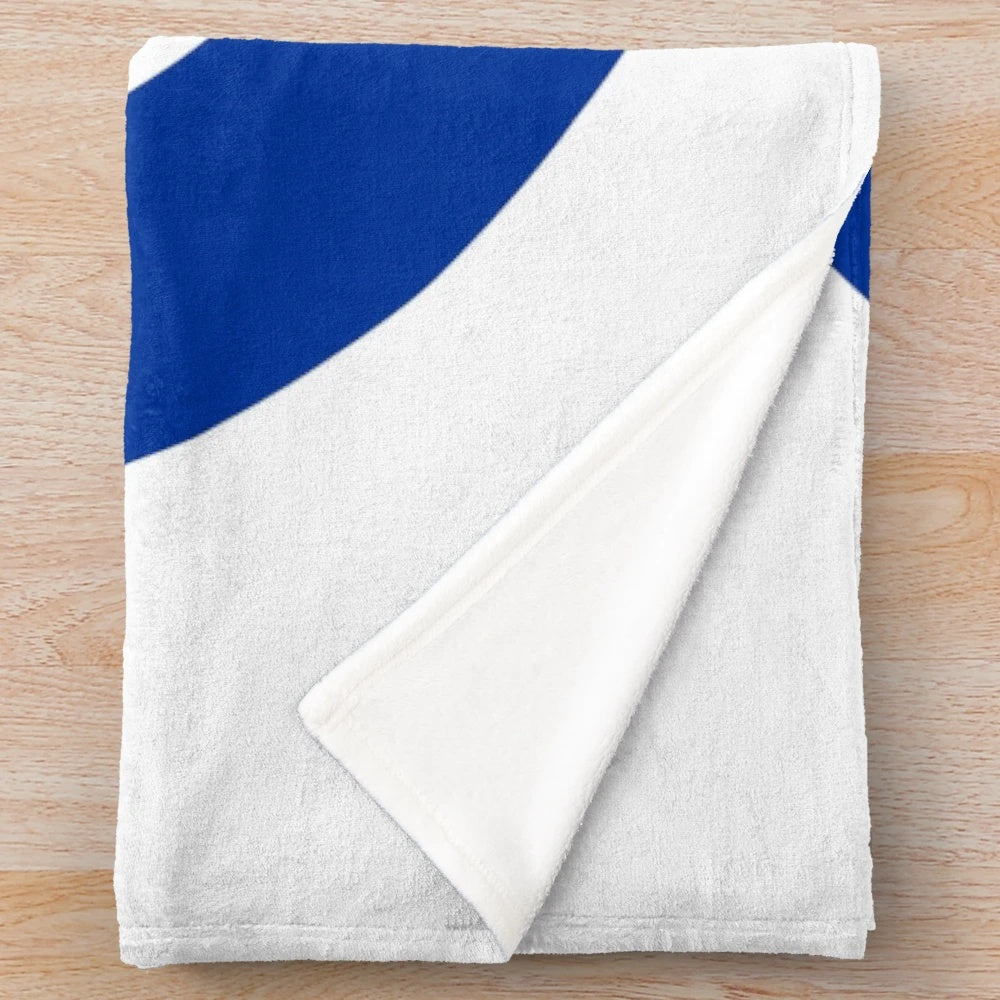 Retro soul inspired plush blanket with union flag pattern