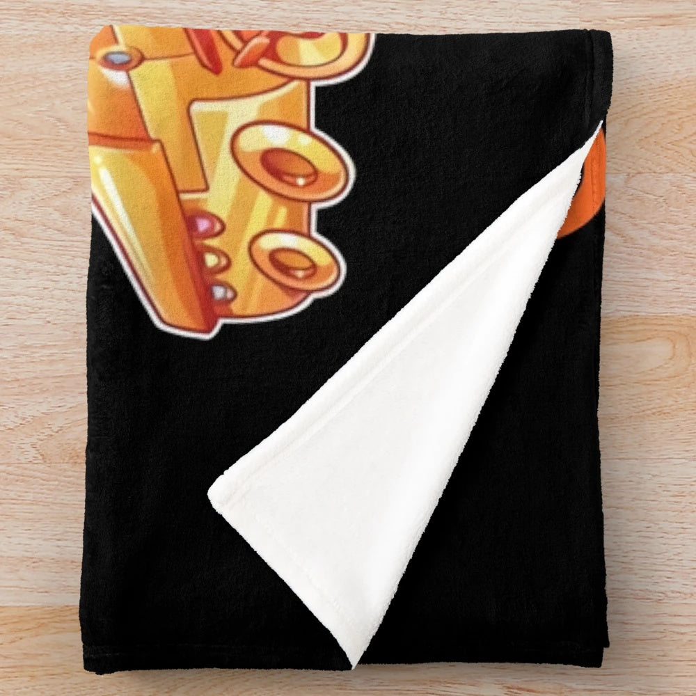 Plush blanket featuring the iconic Soul Train logo