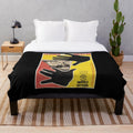 Cozy plush blanket featuring a vintage Soviet cinema poster design