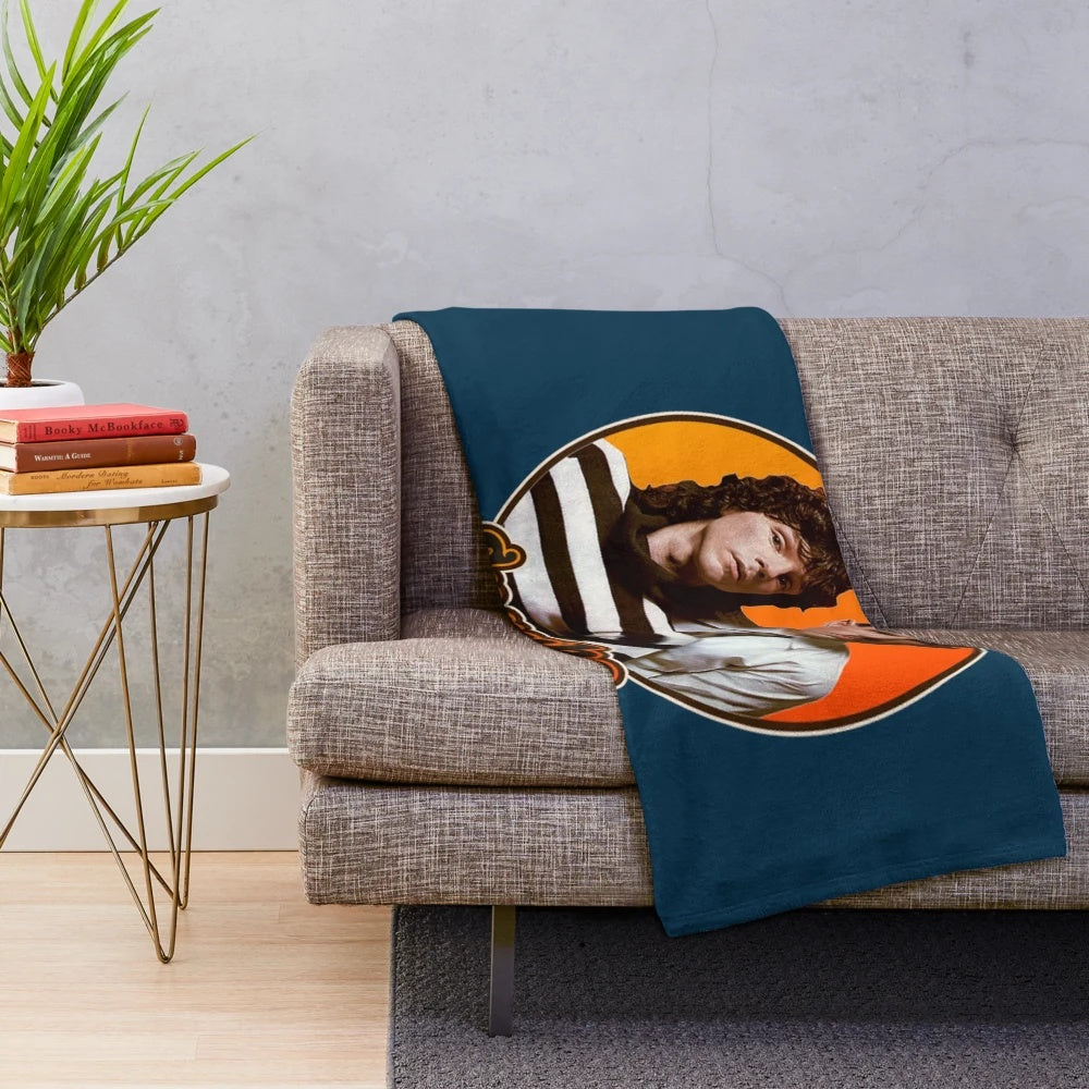 Sparks band retro style plush fleece blanket