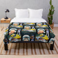 Soft and cozy Speed Racer themed plush blanket