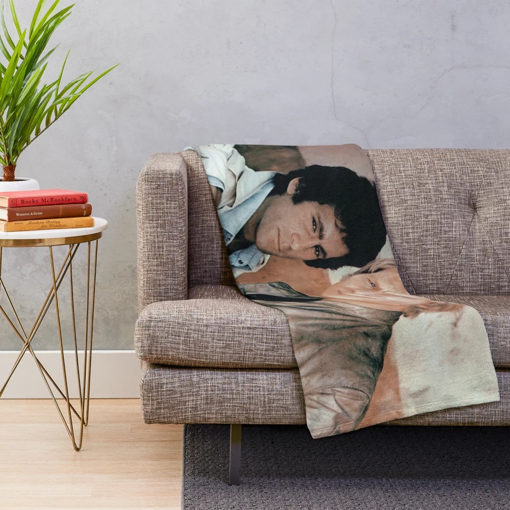 Soft and cozy plush blanket featuring the iconic duo Starsky and Hutch from the classic 1970s TV show