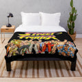 Retro Street Fighter inspired plush blanket