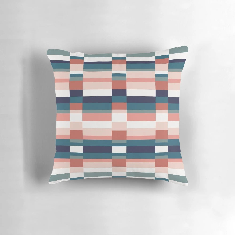 Retro striped sofa pillow with a vintage design, inspired by the popular ITV morning show This Morning