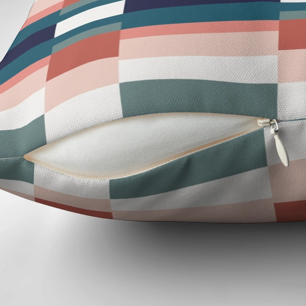 Retro striped sofa pillow with a vintage design, inspired by the popular ITV morning show This Morning