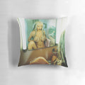 Retro-style pillow featuring the album cover of Christina Aguilera's "Stripped" album