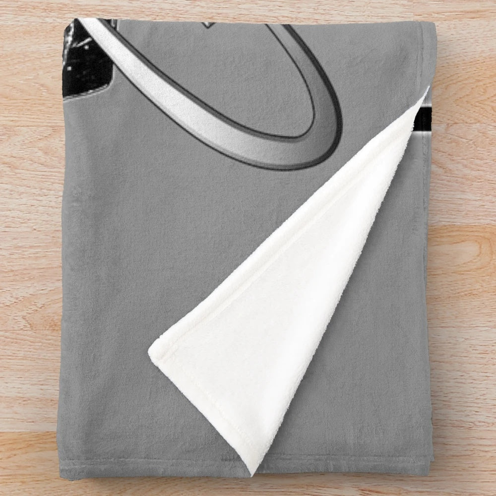 Plush blanket featuring a 69 Camaro design for car enthusiasts