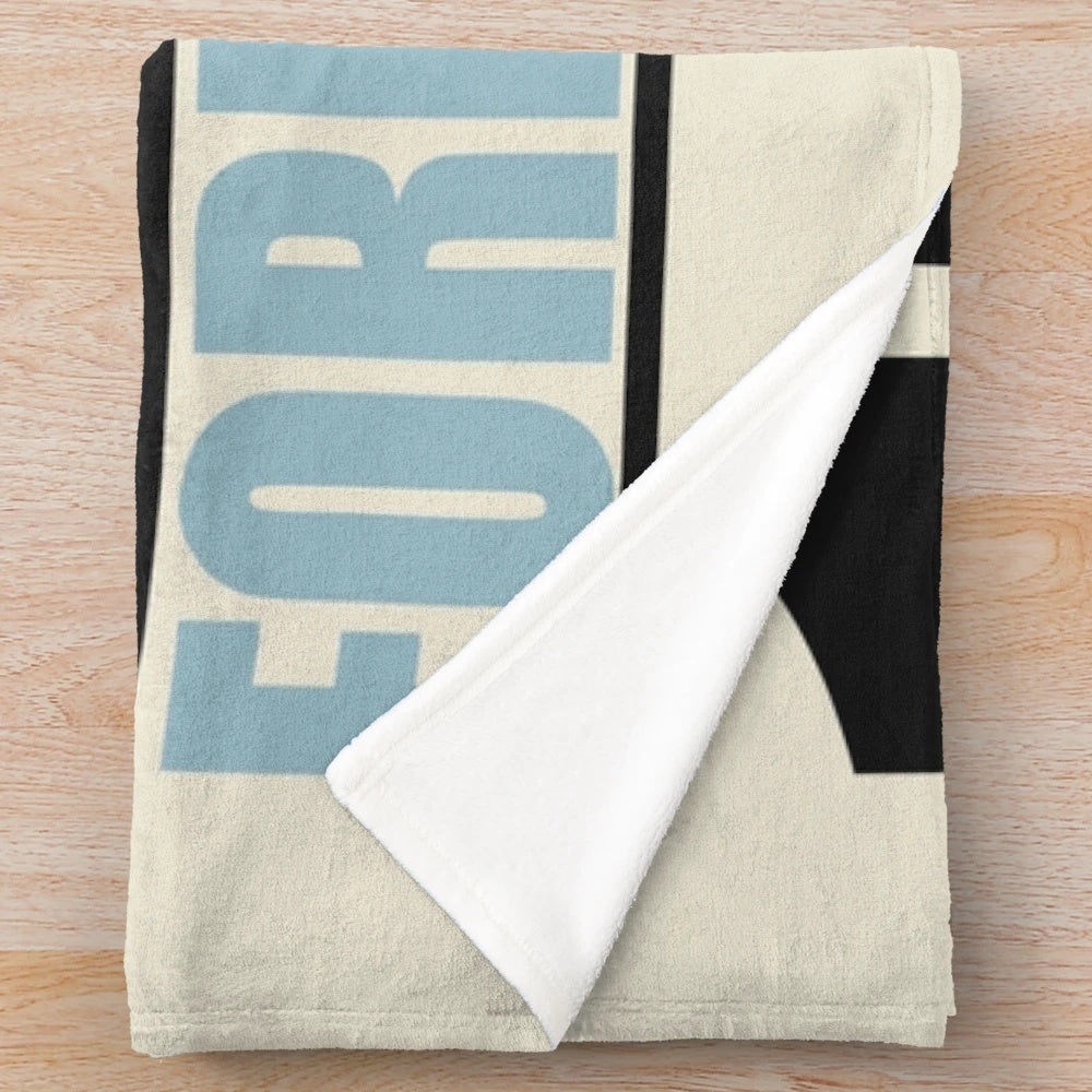 Vintage-inspired Ford vs Ferrari plush blanket with race car graphics