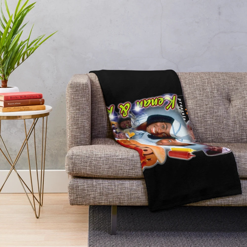 Retro-style Good Burger plush blanket