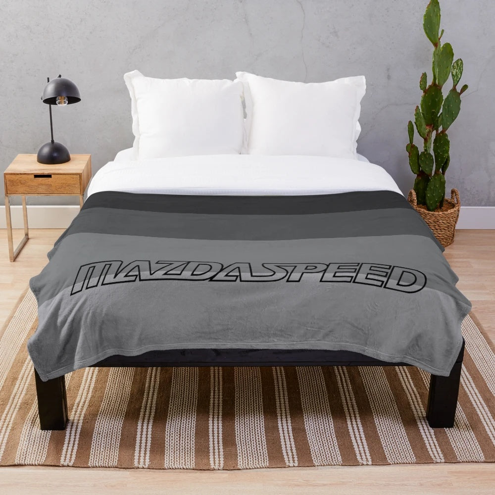 Mazdaspeed-inspired gradient plush blanket