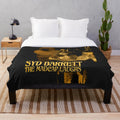 Vintage-style Syd Barrett plush blanket featuring psychedelic design