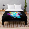 Retro Synthwave Princess Celestia Plush Blanket
