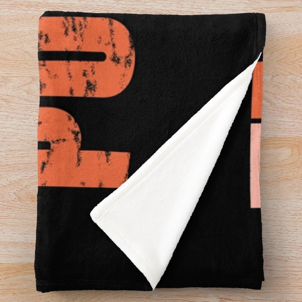 Distressed Retro Teachers Saying Plush Blanket