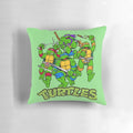 Colorful Teenage Mutant Ninja Turtles Pillow featuring the iconic 80s cartoon characters