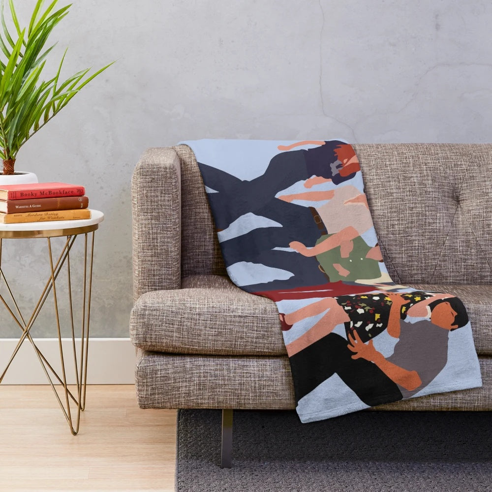 Cozy plush blanket featuring the cast of the popular 70s TV sitcom That '70s Show