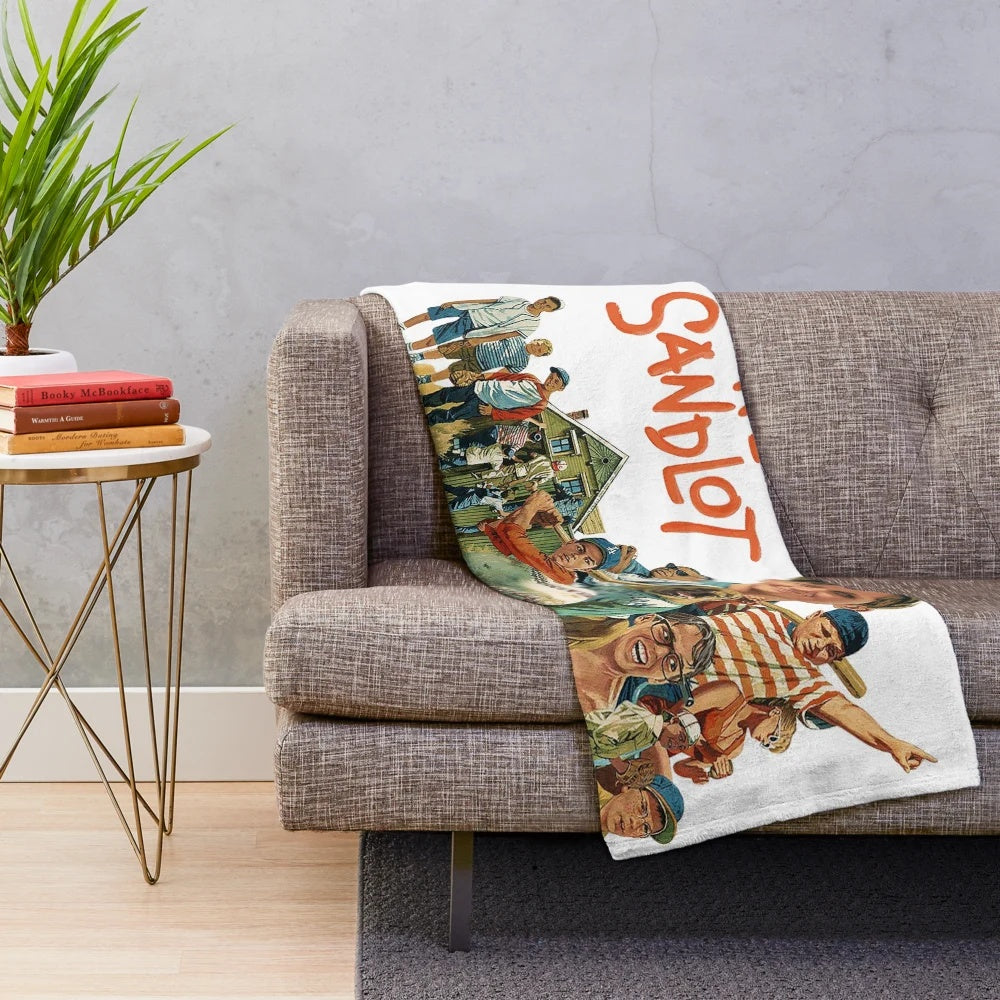 Sandlot movie poster themed plush blanket