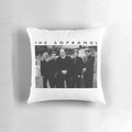 The Sopranos-inspired retro throw pillow with iconic mafia design
