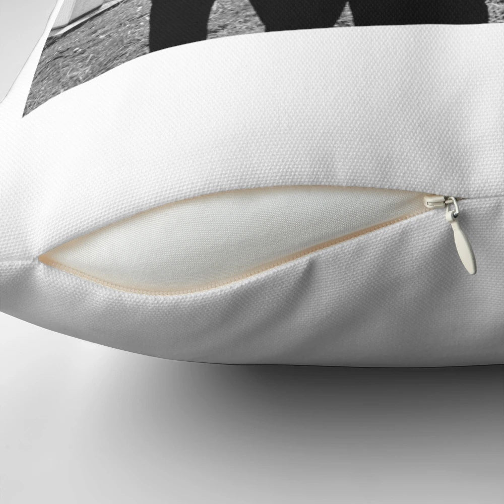 The Sopranos-inspired retro throw pillow with iconic mafia design