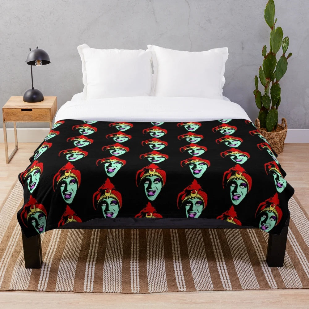 Pee Wee Herman themed plush blanket