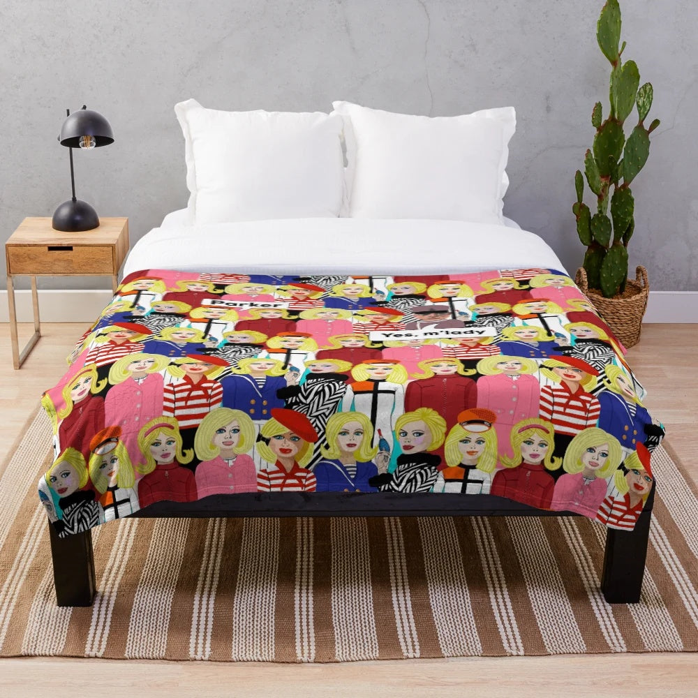 Thunderbirds Lady Penelope and Parker Inspired Plush Blanket