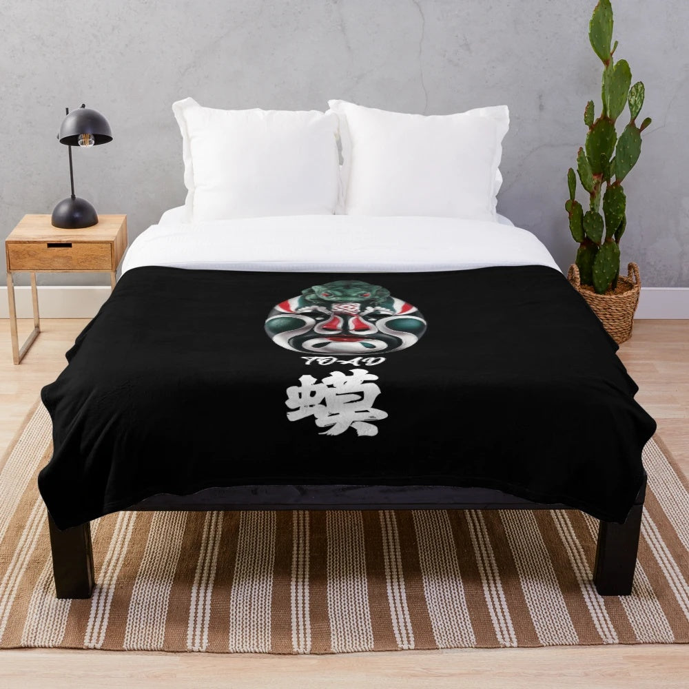 Plush blanket featuring the Toad character from the Shaw Brothers' cult classic film Five Deadly Venoms